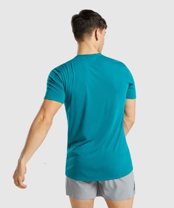 Panske Tricka Gymshark Sports Tyrkysové | EV2965104